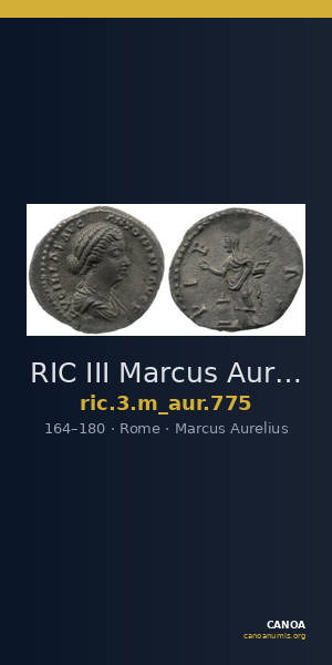 RIC III Marcus Aurelius 775 — CANOA
