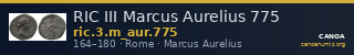 RIC III Marcus Aurelius 775 — CANOA