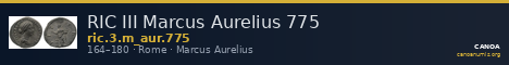 RIC III Marcus Aurelius 775 — CANOA