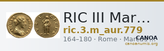 RIC III Marcus Aurelius 779 — CANOA
