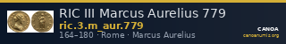 RIC III Marcus Aurelius 779 — CANOA