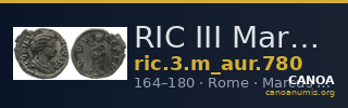 RIC III Marcus Aurelius 780 — CANOA