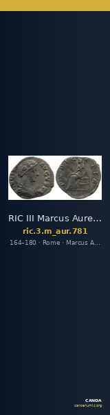 RIC III Marcus Aurelius 781 — CANOA