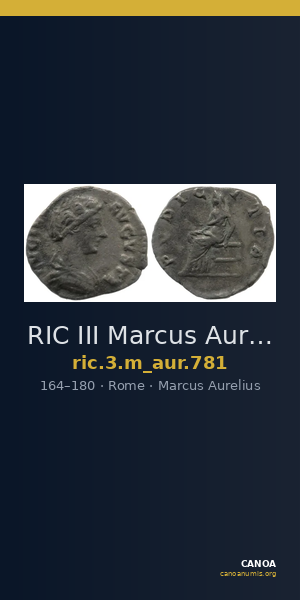 RIC III Marcus Aurelius 781 — CANOA