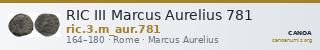RIC III Marcus Aurelius 781 — CANOA