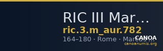 RIC III Marcus Aurelius 782 — CANOA