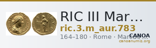 RIC III Marcus Aurelius 783 — CANOA