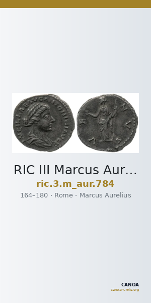 RIC III Marcus Aurelius 784 — CANOA