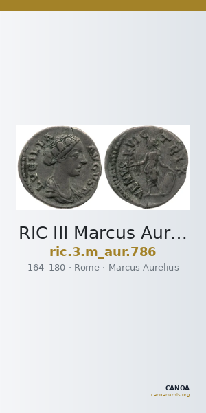 RIC III Marcus Aurelius 786 — CANOA