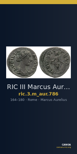 RIC III Marcus Aurelius 786 — CANOA