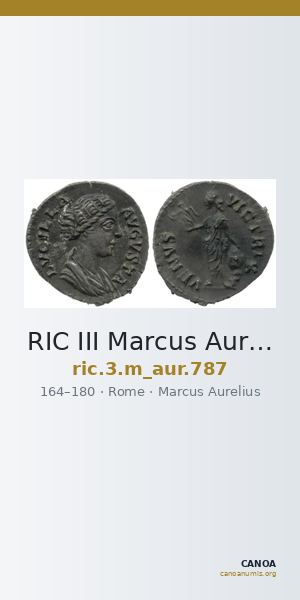 RIC III Marcus Aurelius 787 — CANOA
