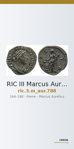RIC III Marcus Aurelius 788 — CANOA