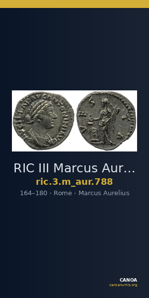 RIC III Marcus Aurelius 788 — CANOA