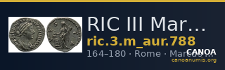 RIC III Marcus Aurelius 788 — CANOA
