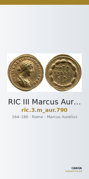 RIC III Marcus Aurelius 790 — CANOA