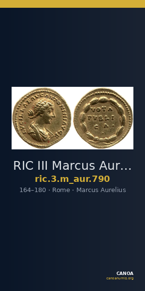 RIC III Marcus Aurelius 790 — CANOA
