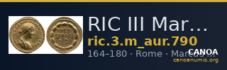 RIC III Marcus Aurelius 790 — CANOA