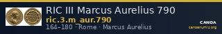 RIC III Marcus Aurelius 790 — CANOA
