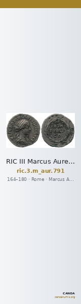 RIC III Marcus Aurelius 791 — CANOA