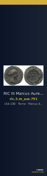 RIC III Marcus Aurelius 791 — CANOA