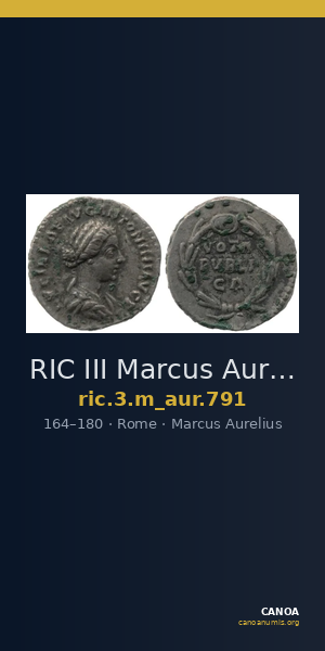 RIC III Marcus Aurelius 791 — CANOA