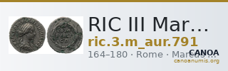 RIC III Marcus Aurelius 791 — CANOA