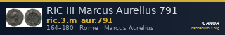 RIC III Marcus Aurelius 791 — CANOA