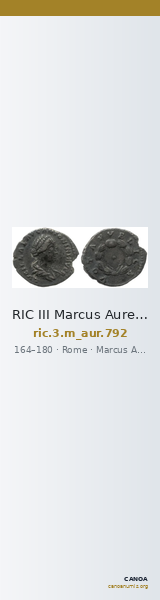 RIC III Marcus Aurelius 792 — CANOA