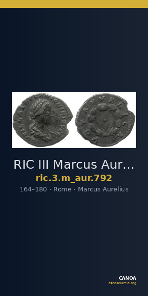 RIC III Marcus Aurelius 792 — CANOA