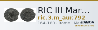 RIC III Marcus Aurelius 792 — CANOA