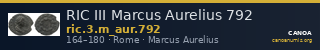RIC III Marcus Aurelius 792 — CANOA