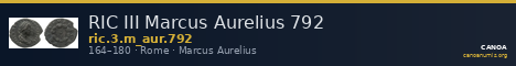 RIC III Marcus Aurelius 792 — CANOA