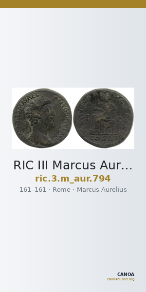RIC III Marcus Aurelius 794 — CANOA
