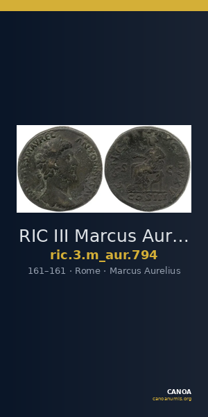 RIC III Marcus Aurelius 794 — CANOA