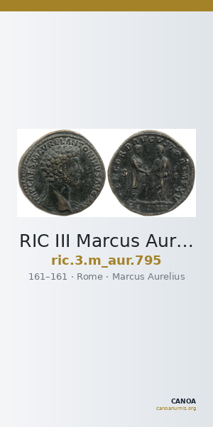 RIC III Marcus Aurelius 795 — CANOA