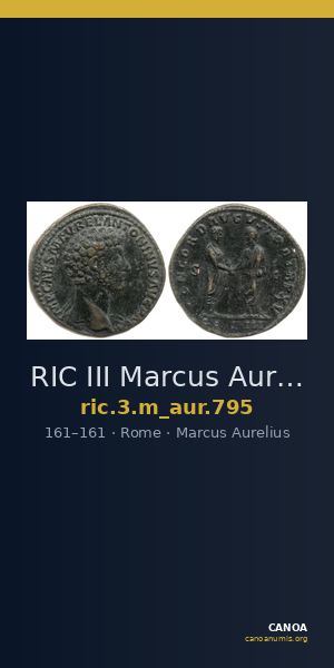 RIC III Marcus Aurelius 795 — CANOA