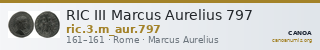 RIC III Marcus Aurelius 797 — CANOA