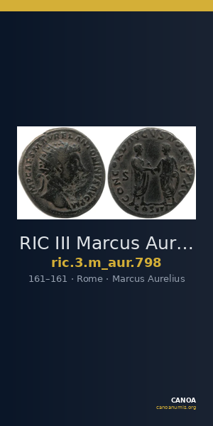 RIC III Marcus Aurelius 798 — CANOA