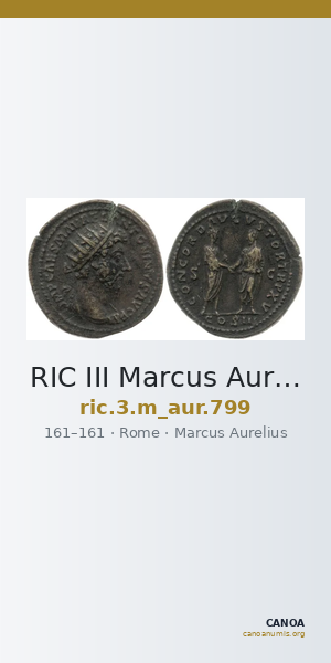 RIC III Marcus Aurelius 799 — CANOA