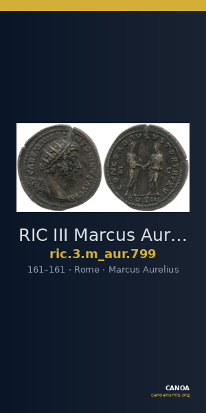 RIC III Marcus Aurelius 799 — CANOA