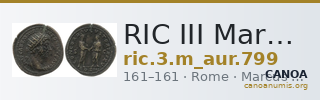 RIC III Marcus Aurelius 799 — CANOA