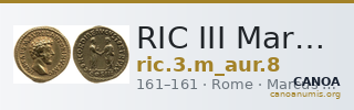 RIC III Marcus Aurelius 8 — CANOA