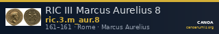 RIC III Marcus Aurelius 8 — CANOA