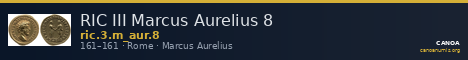 RIC III Marcus Aurelius 8 — CANOA