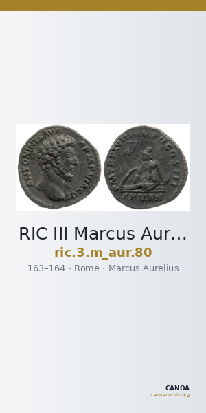 RIC III Marcus Aurelius 80 — CANOA