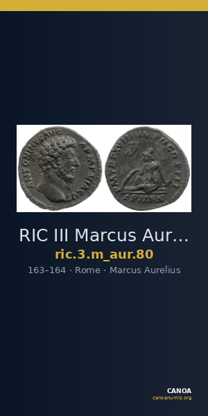 RIC III Marcus Aurelius 80 — CANOA
