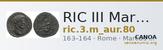 RIC III Marcus Aurelius 80 — CANOA
