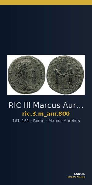 RIC III Marcus Aurelius 800 — CANOA