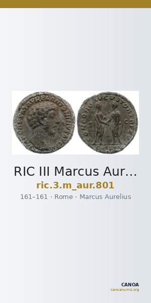 RIC III Marcus Aurelius 801 — CANOA