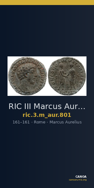 RIC III Marcus Aurelius 801 — CANOA